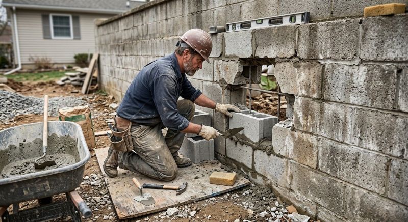 Block Wall Repair in Folsom, CA