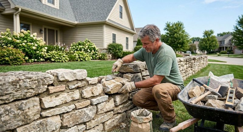 Brick Fence Repair in Roseville, CA