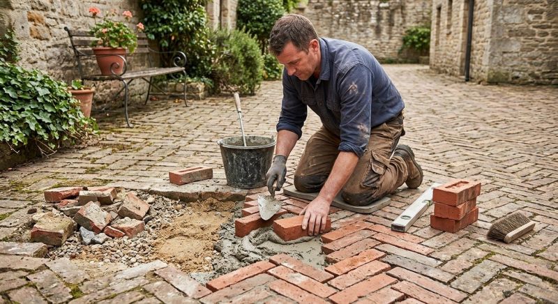 Brick Flatwork Repair in Shingle Springs, CA