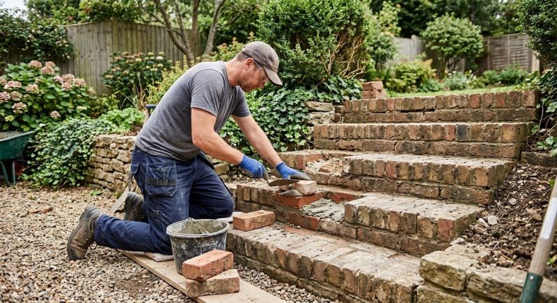 Brick Stairs Repair in Auburn, CA