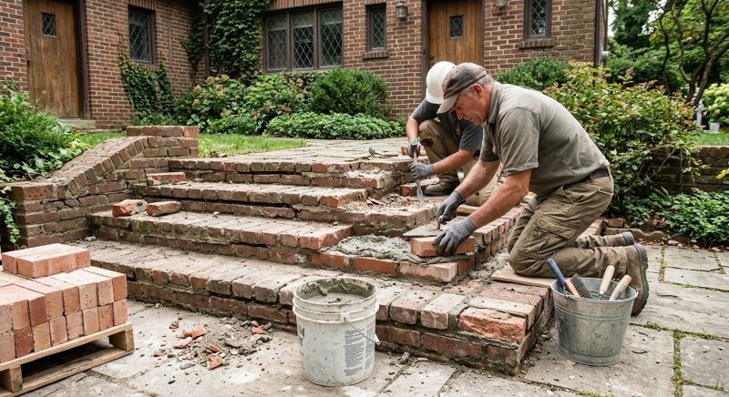 Brick Stairs Repair in Meadow Vista, CA