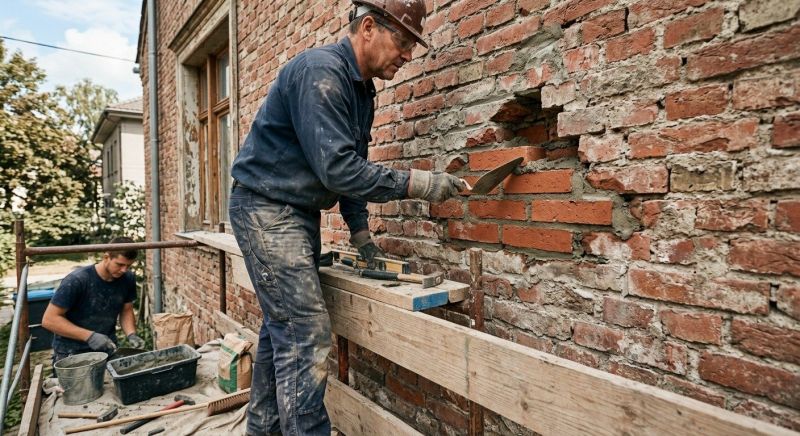 Brick Wall Repair in Meadow Vista, CA