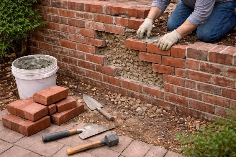 Brick Wall Repair in Sacramento, CA