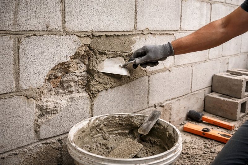 Cinder Block Wall Repair in Yuba City, CA
