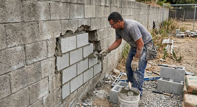 Concrete Block Repair in Auburn, CA