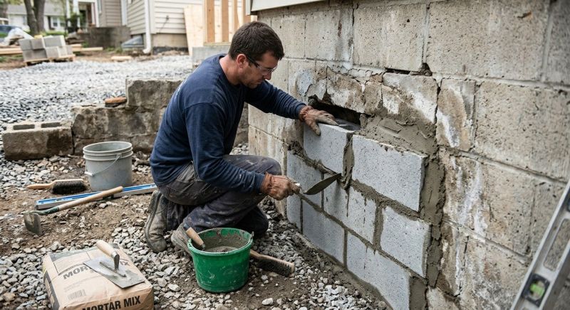 Concrete Block Repair in El Dorado Hills, CA