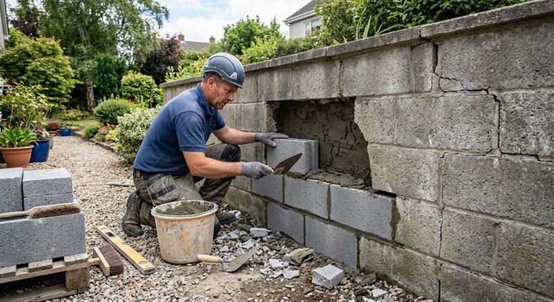 Concrete Block Repair in Placer County, CA