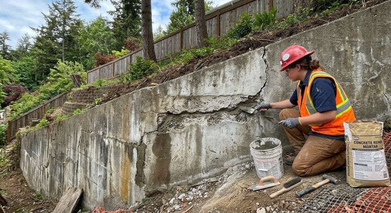 Retaining Wall Repair in Fair Oaks, CA