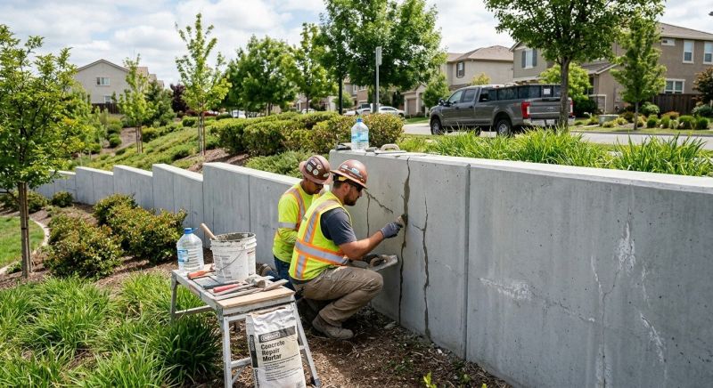Retaining Wall Repair in Roseville, CA