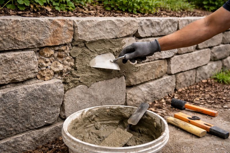 Rock Wall Repair in Roseville, CA
