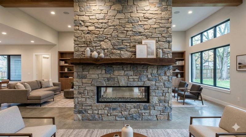 Stone Chimney Installation in Newcastle, CA