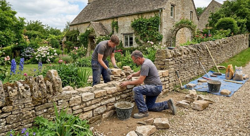 Stone Wall Repair in Sutter County, CA